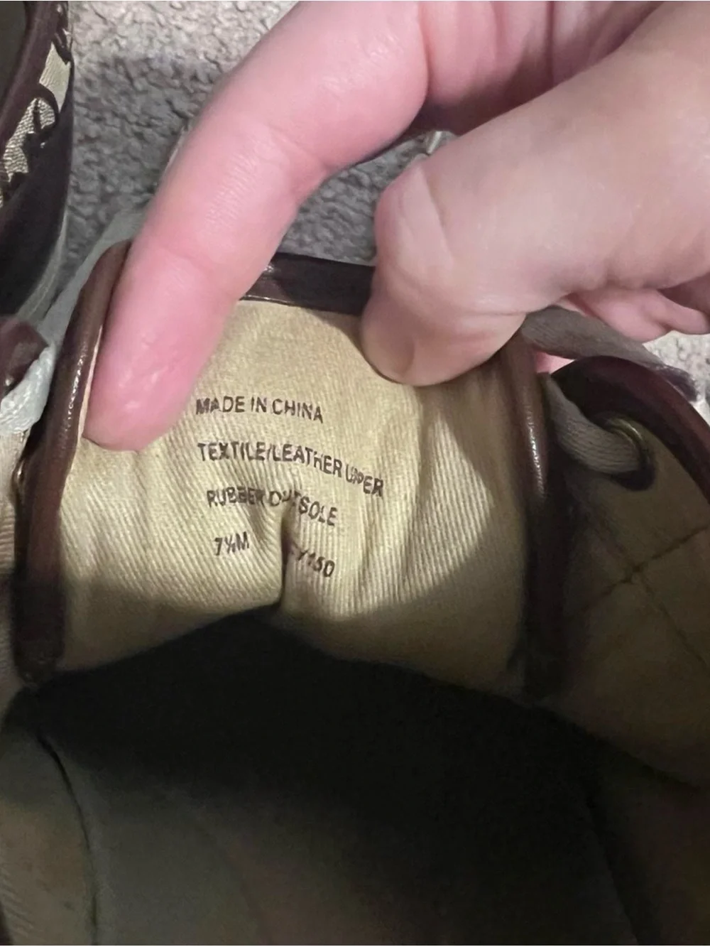 Michael Kors Monogram Low-Top Sneakers in Brown & Cream